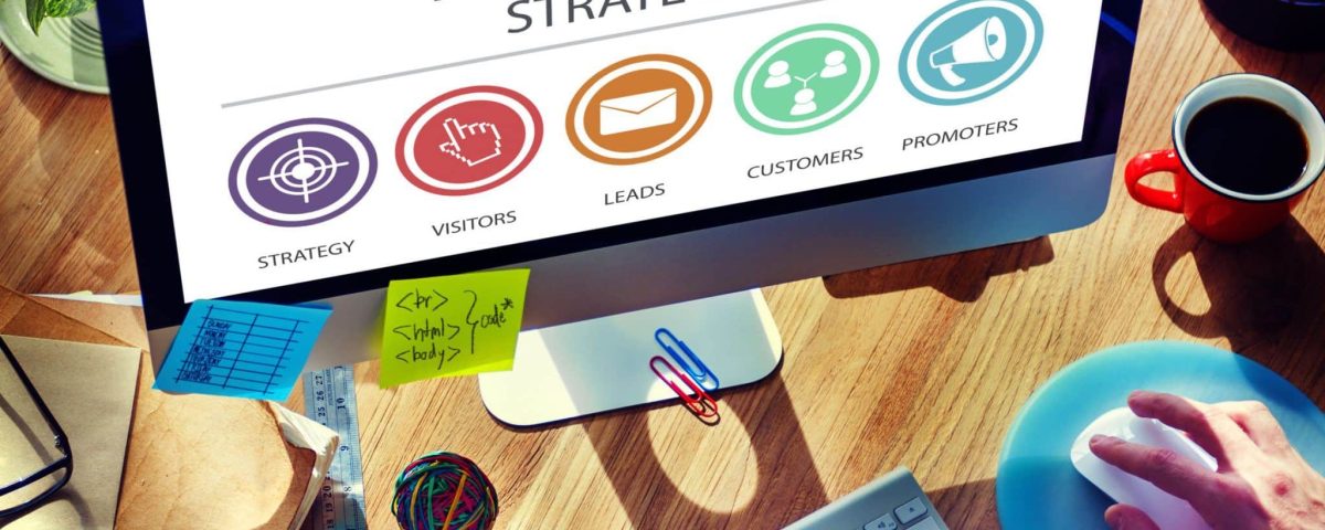 person creating an inbound marketing strategy on cumputer