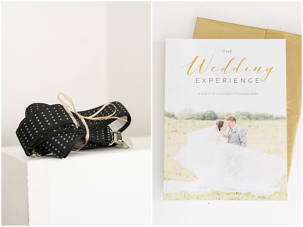Bridal guide and shirt stays included in Victoria Rayburn Photography's client welcome gift