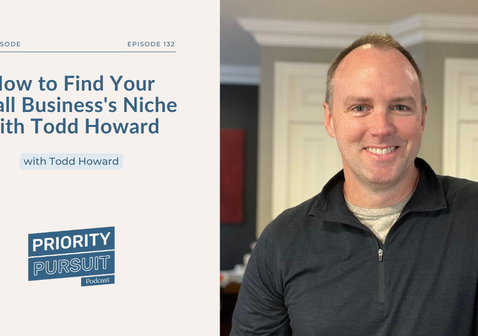 Todd Howard, founder of Grow a Niche Business, breaks down how to find your small business’s niche on “Priority Pursuit”.
