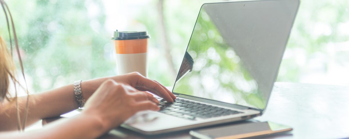 Woman working on how to write website copy