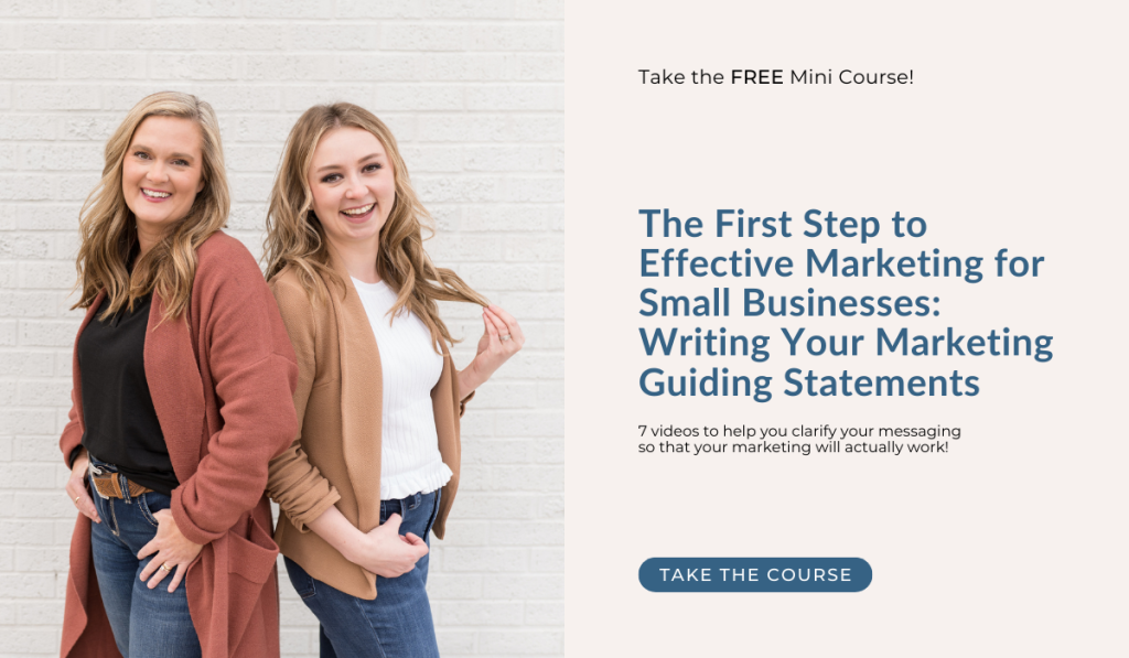 Click to take Treefrog’s Marketing Guiding Statements mini course.