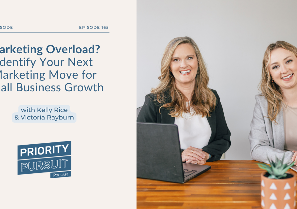 Kelly Rice and Victoria Rayburn break down how you can identify your next marketing move for small business growth without feeling overwhelmed or burnt out.