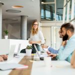 Fractional CMO talks with marketing team